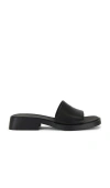 Camper Dana Flats In Black Leather In Black