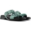 Camper Dana Sandal In Medium Green