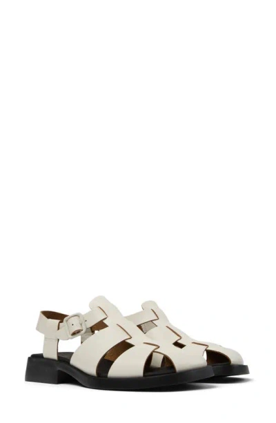 Camper Dana Sandal In White Natural