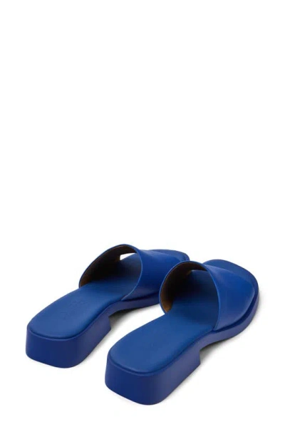 Camper Dana Slide Sandal In Medium Blue