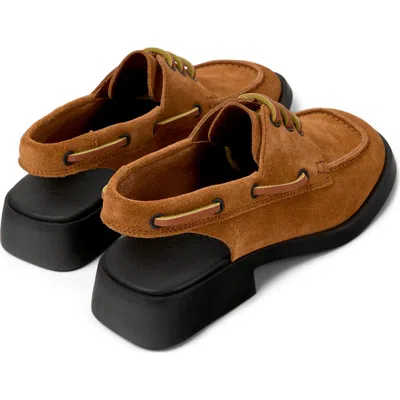 Camper Dana Slingback Sandal In Medium Brown