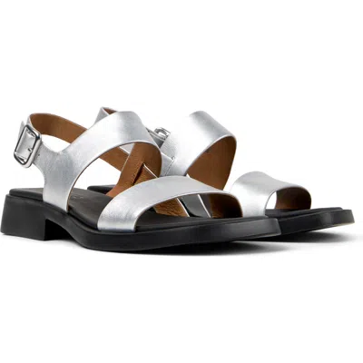 Camper Dana Slingback Sandal In Medium Gray