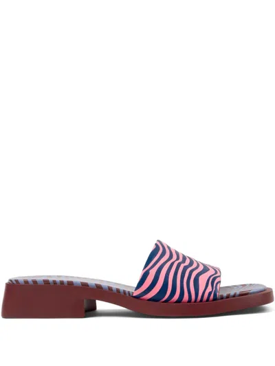 Camper Dana Zebra-print Sandals In Pink