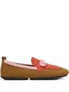 Camper Right Nina Twins Ballet Flats In Brown