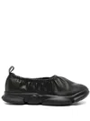 Camper Karst Leather Ballerina Shoes In Nero