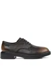 Camper Dea Lace-up Leather Shoes In Animal Print