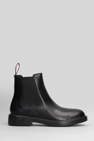 CAMPER DEAN ANKLE BOOTS IN BLACK LEATHER