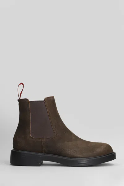 CAMPER DEAN ANKLE BOOTS IN BROWN SUEDE