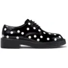 Camper Dean Polka-dot Lace-up Derby Shoes In Black