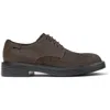 Camper Dean Lace-up Nubuck Leather Shoes In Brown