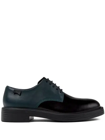 Camper Dean Colour-block Derby Shoes In Black