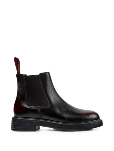 Camper Dean Leather Ankle Boots In Multi