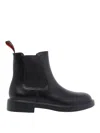 Camper Dean Leather Booties In Black