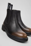 Camper Dean Leather Chelsea Bootie In Brown, Women's At Urban Outfitters In Black