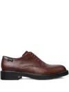 Camper Dean Leather Derby Shoes In Brown