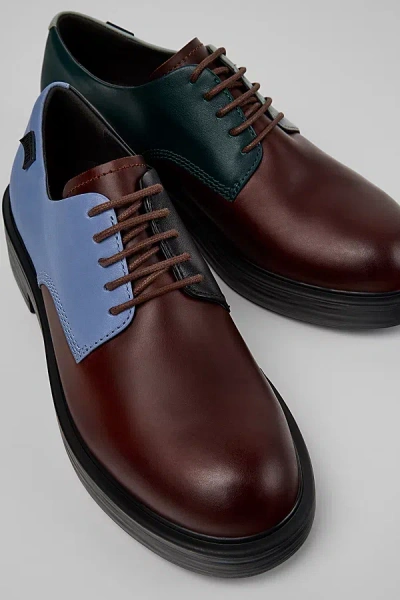 Camper Dean Leather Oxford Shoe In Blue, Women's At Urban Outfitters
