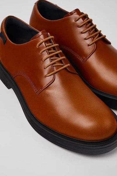 Camper Dean Leather Oxford Shoe In Brown, Men's At Urban Outfitters