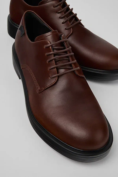 Camper Dean Leather Oxford Shoe In Copper, Men's At Urban Outfitters In Brown