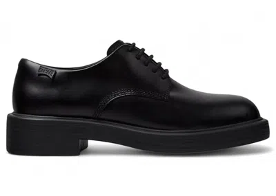 Pre-owned Camper Dean Leather Oxford (women's) Sneakers In Black