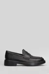 Camper Dean Loafers In Black Leather In Black