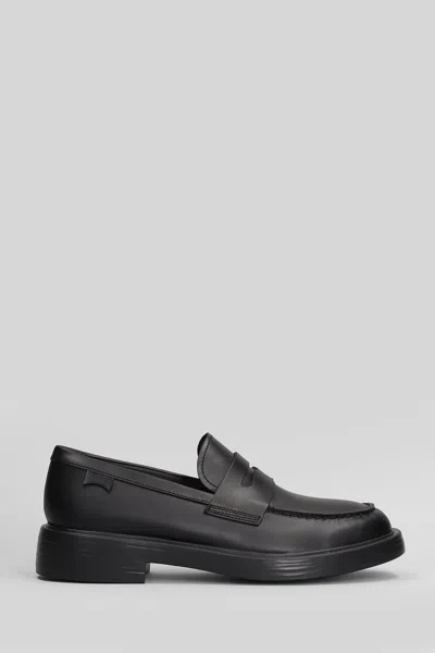 Camper Dean Loafers In Black Leather