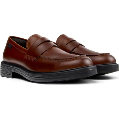 Camper Dean Penny Loafer In Brown