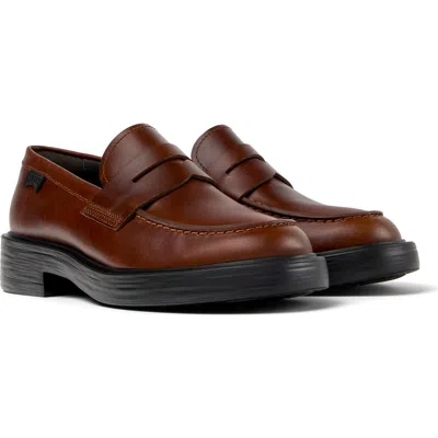 Camper Dean Penny Loafer In Brown