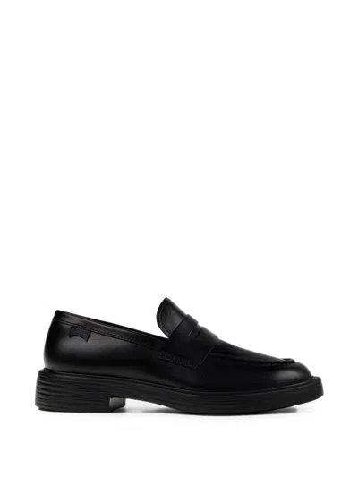 Camper Dean Penny Loafers In Black