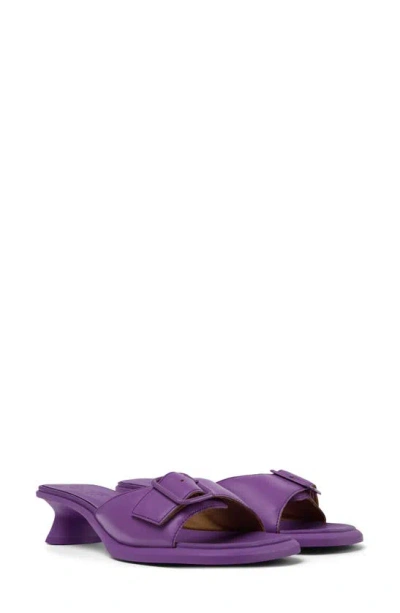 Camper Dina Slide Sandal In Bright Purple
