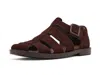 Camper Don Sandals In Burgundy