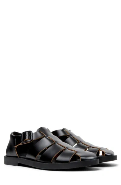Camper Don Fisherman Sandal In Black