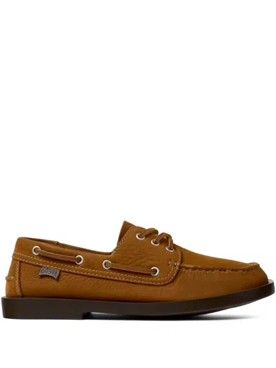 Camper Don Lace-up Boat Shoes In Brown