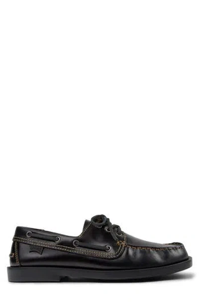 Camper Don Leather Boat Shoe In Multi