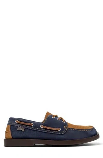 Camper Don Leather Boat Shoe In Multi