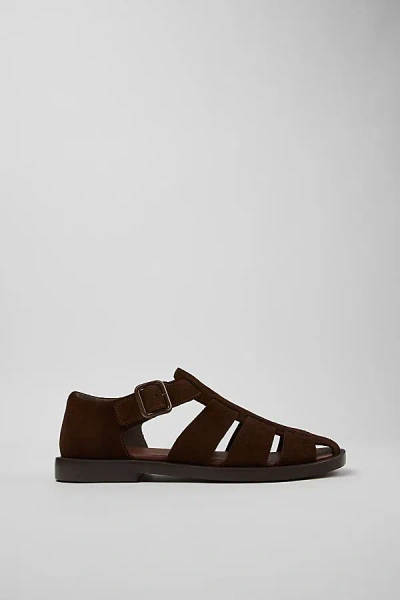 Camper Don Leather Fisherman Sandal In Brown, Men's At Urban Outfitters In Multi