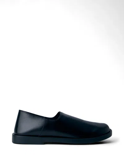 Camper Don Leather Loafers In Black