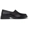 Camper Slip-on Leather Loafers In Black