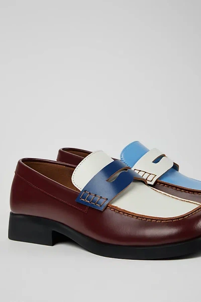 Camper Donna Twins Mismatch Penny Loafer In Brown