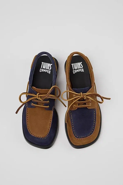 Camper Donna Leather Slingback Boat Shoe, Women's At Urban Outfitters In Brown