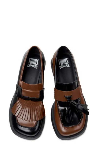 Camper Donna Twins Mismatch Loafer In Multi