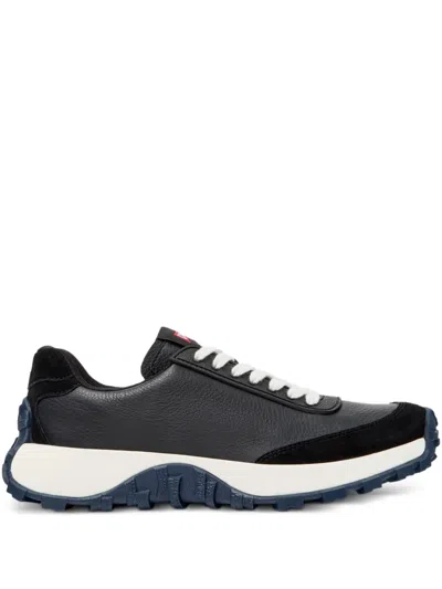 Camper Drift Trail Leather Sneakers In Black