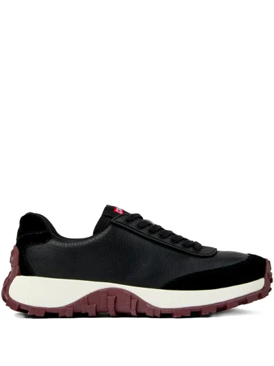Camper Drift Trail Leather Sneakers In Black