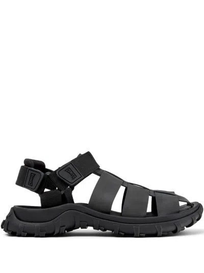 Camper Drift Trail Fisherman Sandal In Black