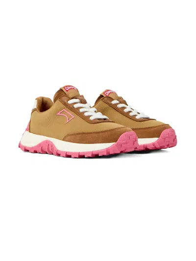 Camper Kids' Drift Trail Sneakers In Brown
