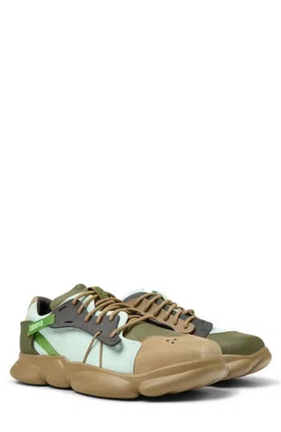 Camper Drift Trail Strappy Water Repellent Sneaker In Green Multi