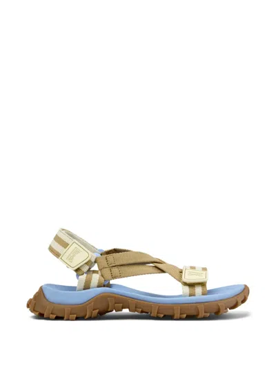 Camper Drift Trail Striped Sandals In Neutral