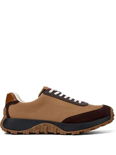 Camper Drift Trail Vibram Panelled Lace-up Sneakers In Brown