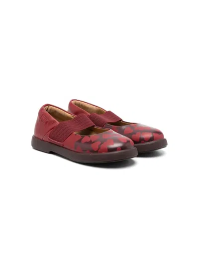 Camper Duet Twins Ballerina Shoes In Red