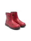 Camper Duet Twins Heart-print Boots In Red