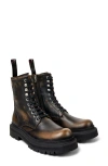 Camper Eki Water Repellent Leather Boot In Brown Multi